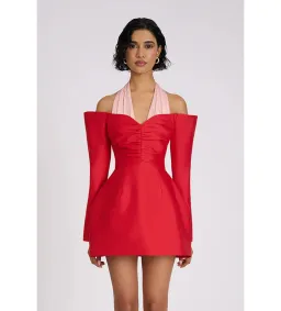 Eliya the Label Riley Mini Dress Size Red//Pink XS/AU 6 for rent on The Volte - image 2