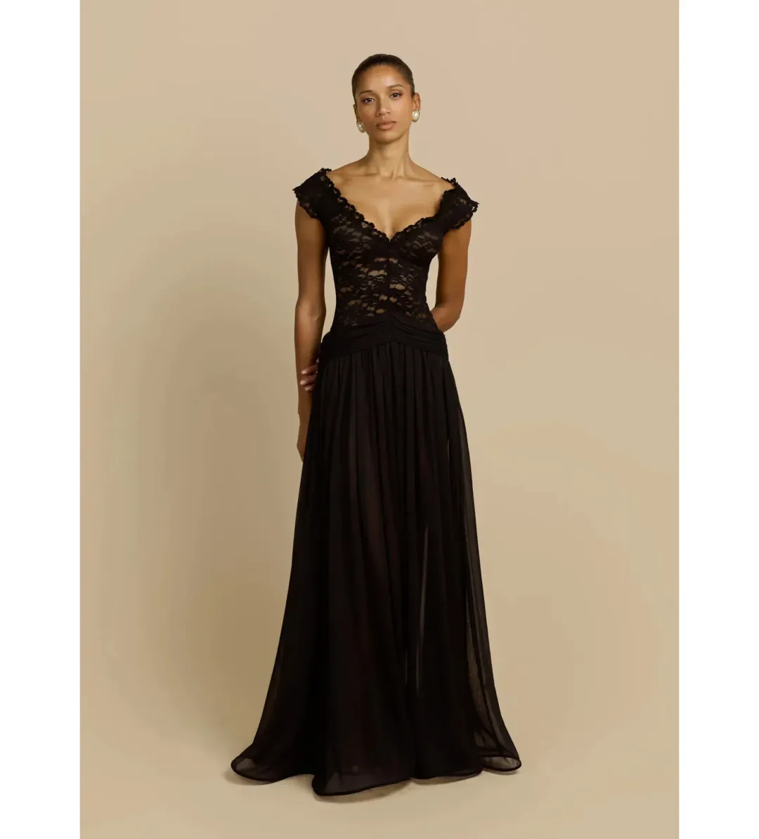 Arcina Ori Arabella Maxi Dress Black Size M/AU 10 for rent on The Volte - main image