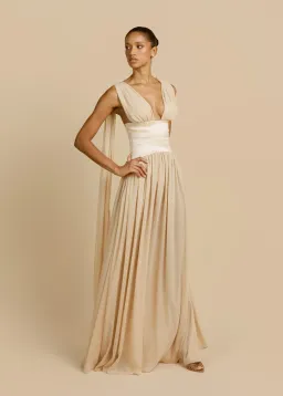 Arcina Ori Ramona Dress - Champagne Size S for rent on The Volte - image 3