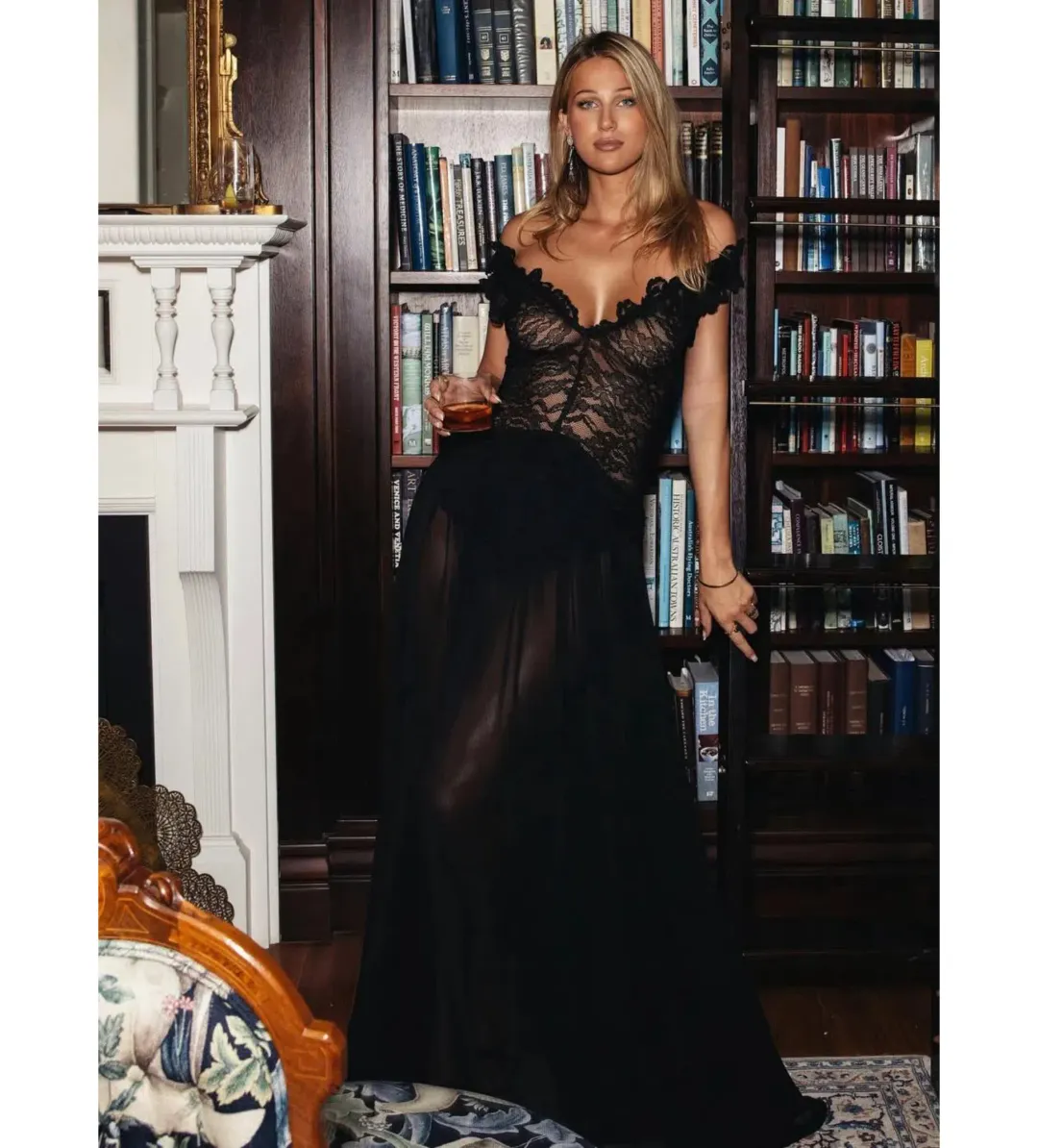 Arcina Ori Arabella Maxi Dress Black Size S/AU 8 for rent on The Volte - main image