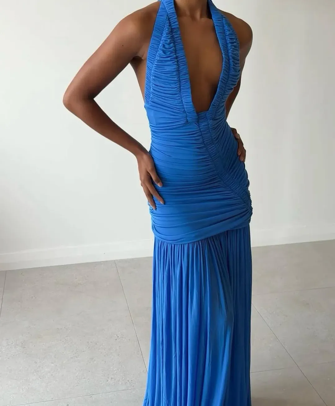Christopher Esber Orion Gown - Lapis Size 8 for rent on The Volte - main image