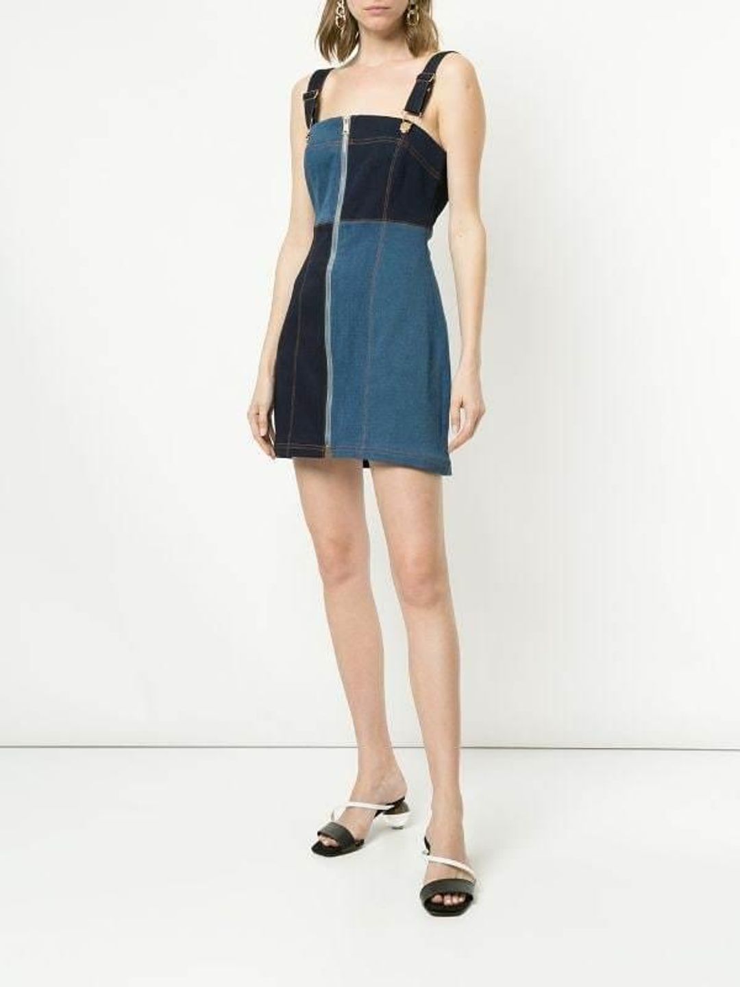 Alice Mccall Hello it's me - Denim Patchwork Dress for rent on The Volte - main image