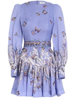 Zimmermann Botanica Belted Mini Dress - Pandanus for rent on The Volte - image 3