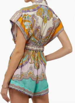 Zimmermann Lola Cuffed Playsuit for rent on The Volte - image 2