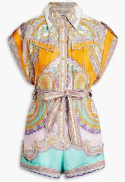Zimmermann Lola Cuffed Playsuit for rent on The Volte - image 1
