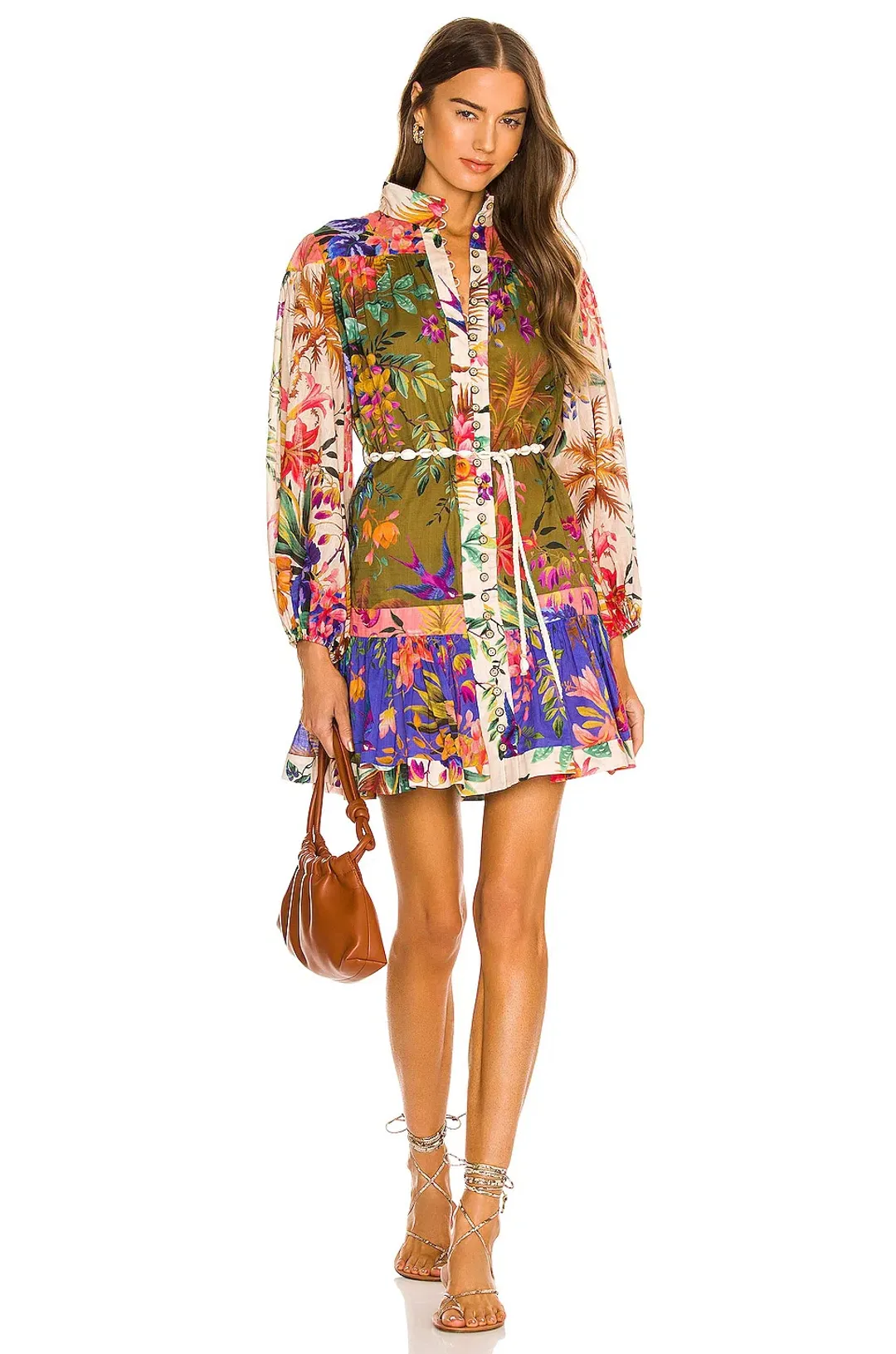 Zimmermann Tropicana Mini Dress in Spliced Size 2 / AU 12 for rent on The Volte - main image