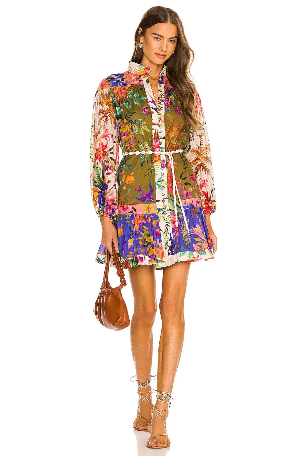 Zimmermann Tropicana Mini Dress in Spliced Size 2 / AU 12 for rent on The Volte - main image