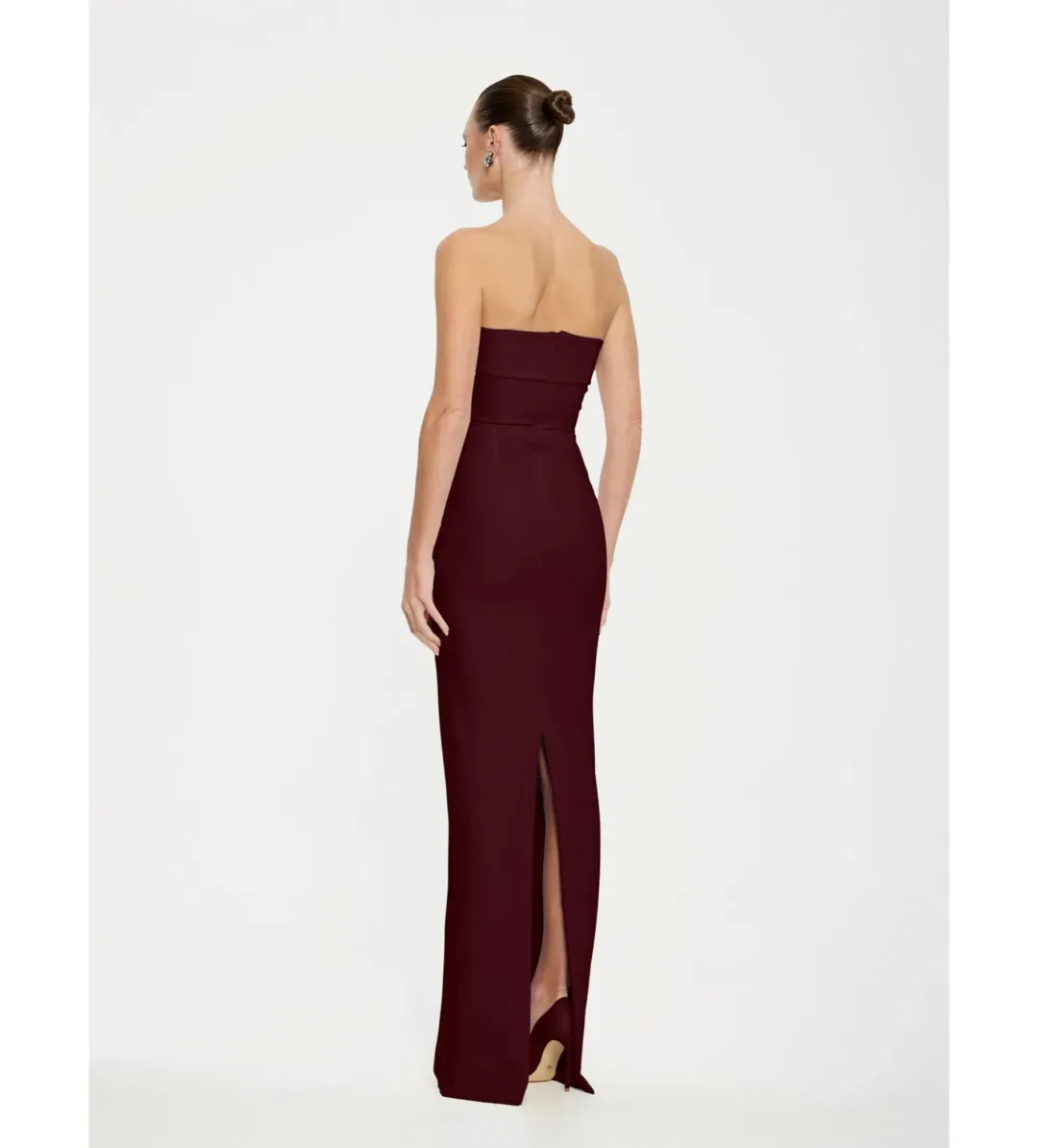 Effie Kats Monroe Gown in Wine Size M/AU10 for rent on The Volte - main image