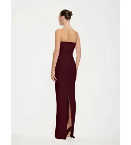 Effie Kats Monroe Gown in Wine Size M/AU10 for rent on The Volte - image 3