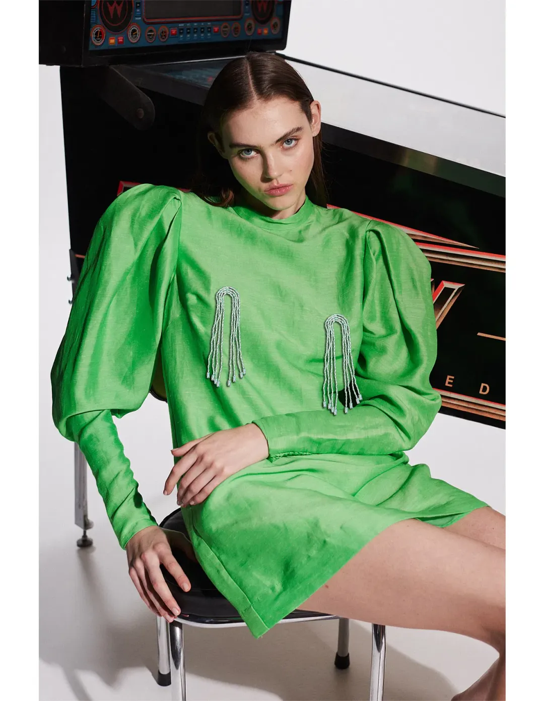 Alemais Dazzle Mini Dress for rent on The Volte - main image