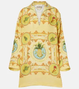 Alemais La Musica Tunic Mini Dress in Yellow Size 10 for rent on The Volte - image 3