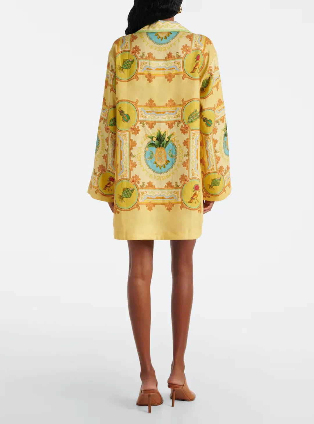 Alemais La Musica Tunic Mini Dress in Yellow Size 10 for rent on The Volte - main image