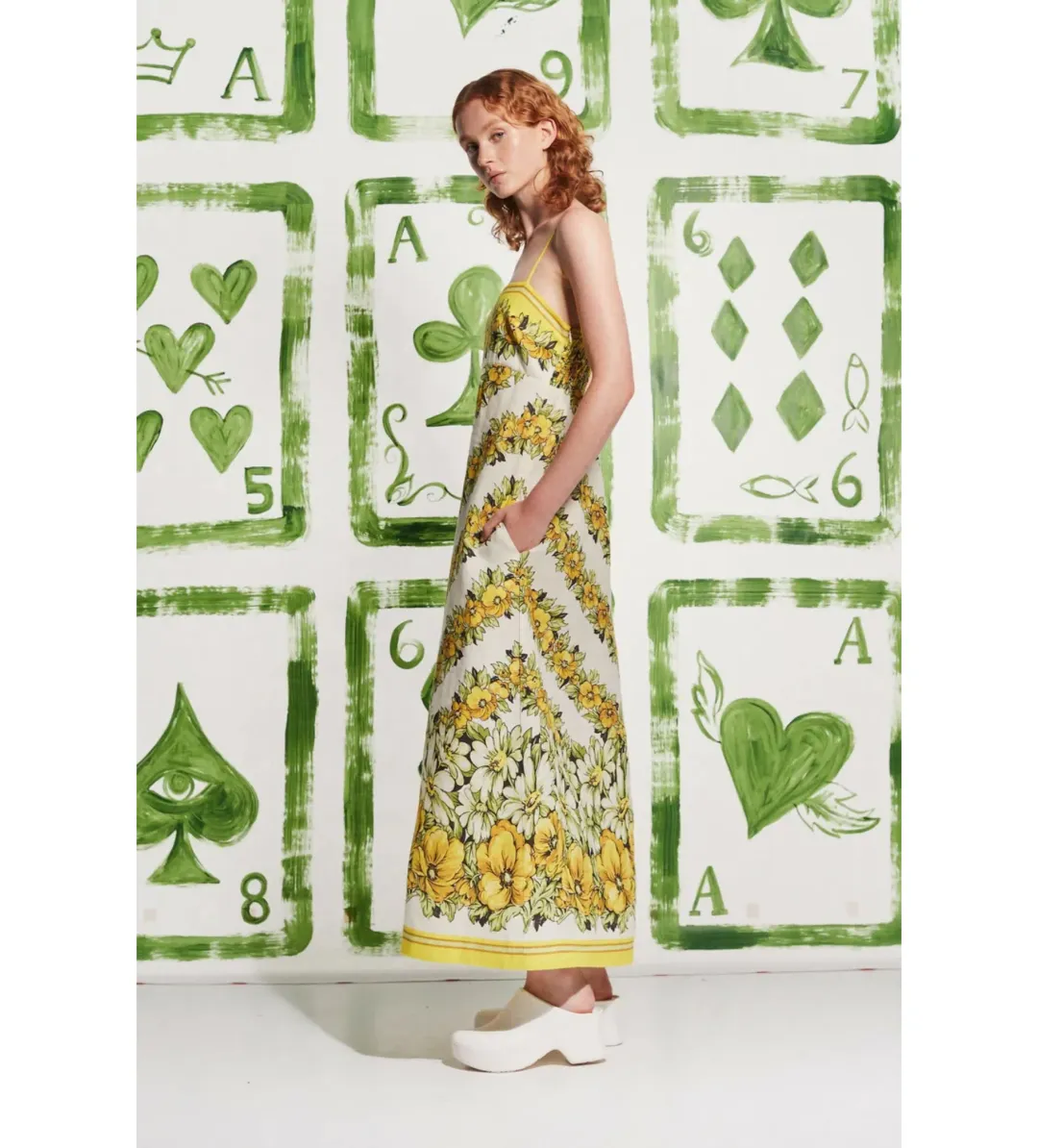 Alemais Gisela Day Midi Dress in Floral Size AU8 for rent on The Volte - main image