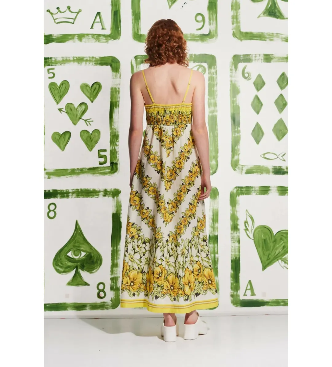 Alemais Gisela Day Midi Dress in Floral Size AU8 for rent on The Volte - main image
