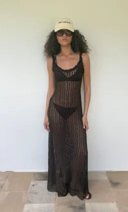 Bec & Bridge EMARETTA SCOOP MAXI DRESS DARK CHOCOLATE Size 6 for rent on The Volte - image 1
