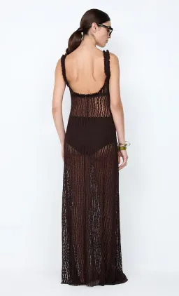 Bec & Bridge EMARETTA SCOOP MAXI DRESS DARK CHOCOLATE Size 6 for rent on The Volte - image 3