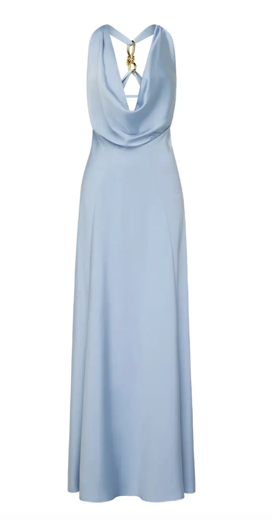 Manning Cartell Charmed Cowl Slip Dress Dove Blue size 10 for rent on The Volte - main image