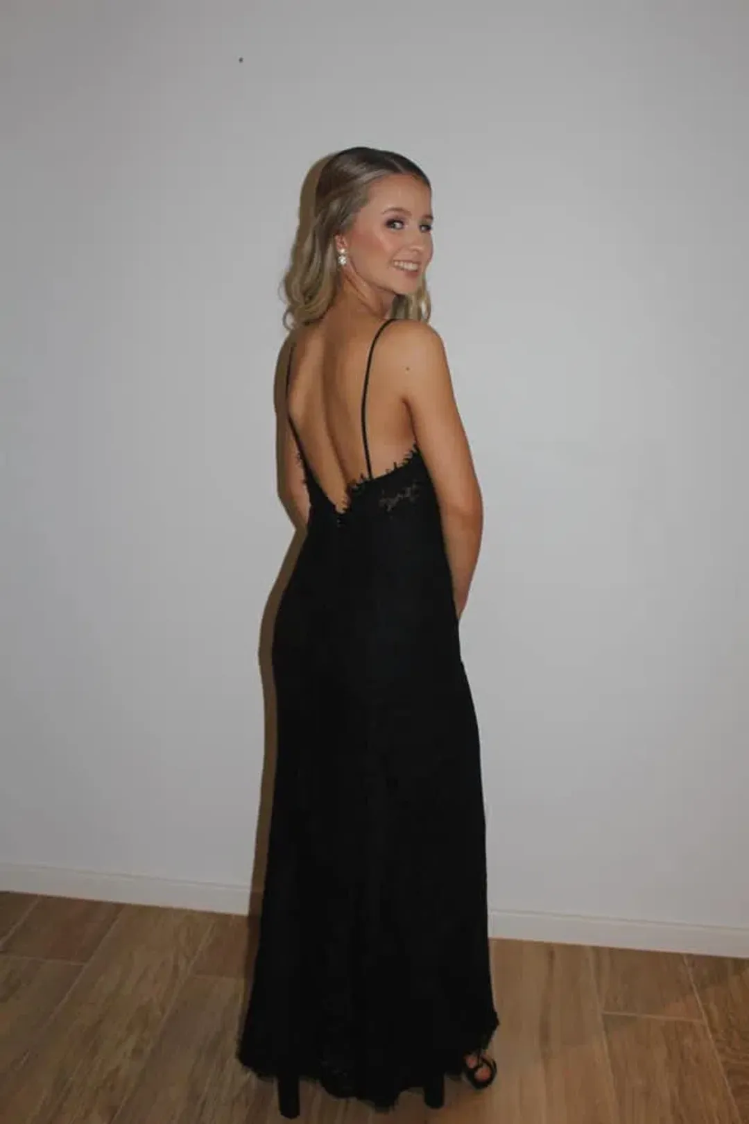 Fame and Partners Black Lace Dress for rent on The Volte - main image