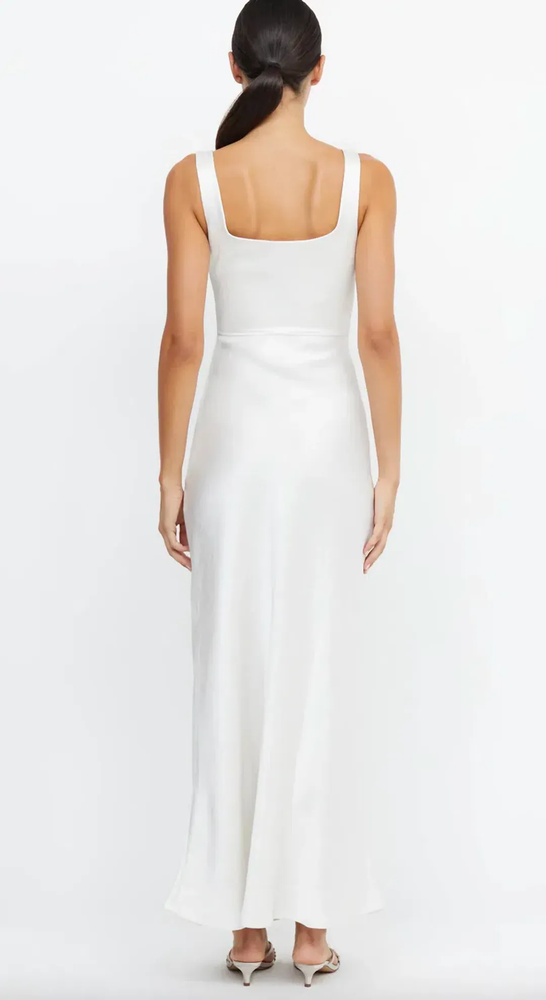 Bec & Bridge The Dreamer Square Neck Dress Ivory Size 10 for rent on The Volte - main image