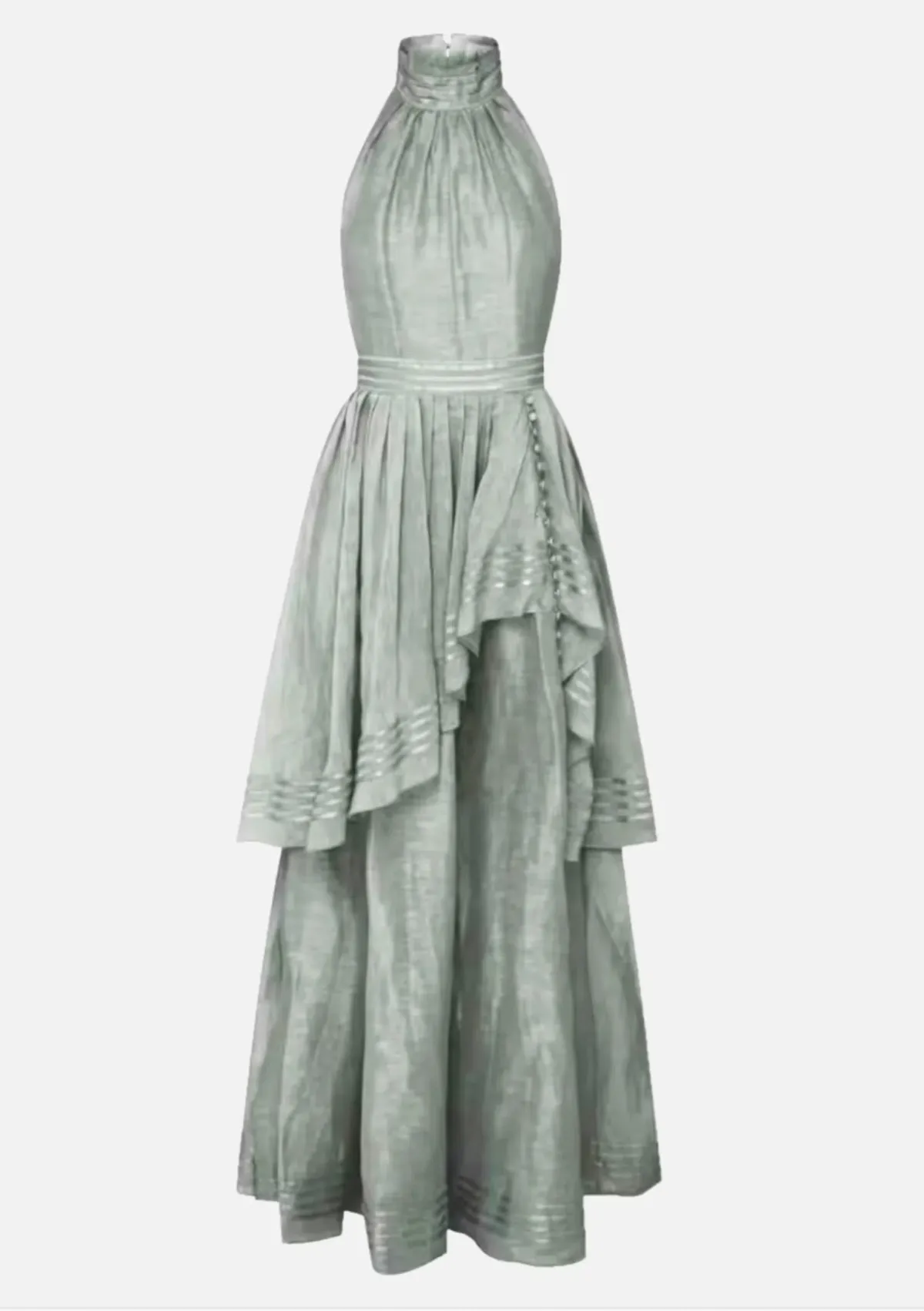 Aje Bungalow Sienna dress in silver/grey size 6 for rent on The Volte - main image