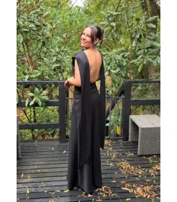 Odd Muse Ultimate Muse Draped Maxi Dress Black Size 10 for rent on The Volte - image 7