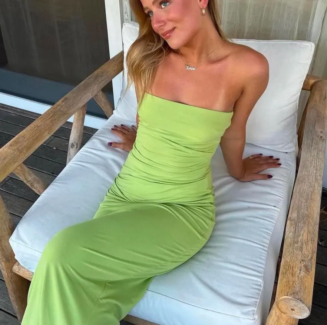 Bec and Bridge Myla dress in green  for rent on The Volte - main image