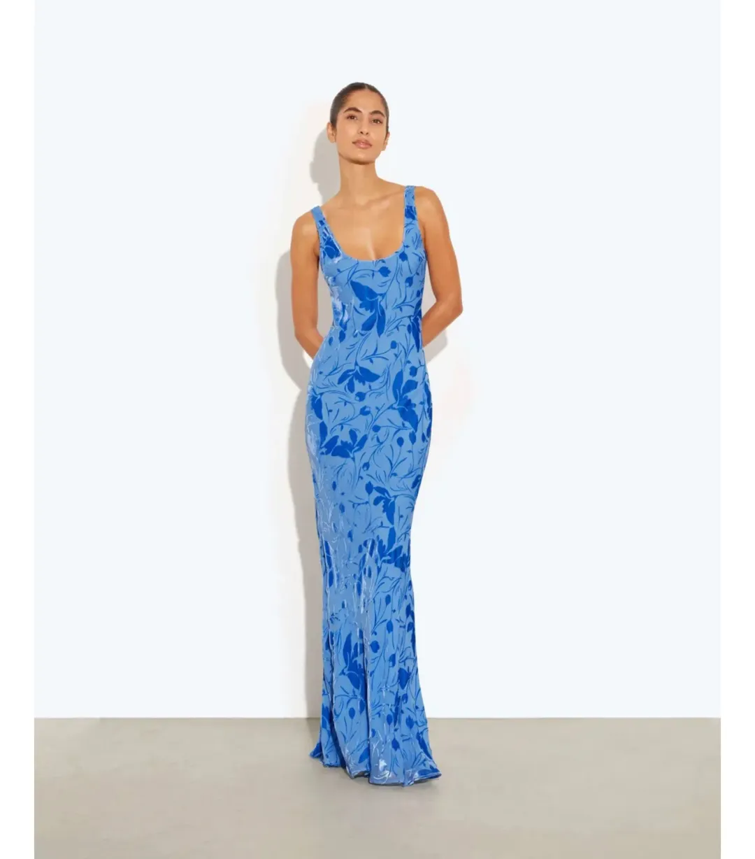 Rat & Boa Inez Maxi Dress Blue Size 10 for rent on The Volte - main image