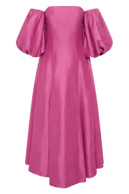 AJE INCARNATION MIDI DRESS MAGENTA SIZE 14 for rent on The Volte - image 9
