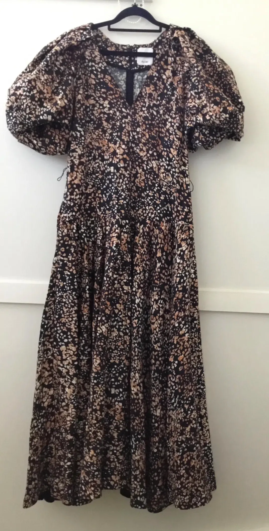 Acler Warner Wild Spot Print Maxi Dress for rent on The Volte - main image