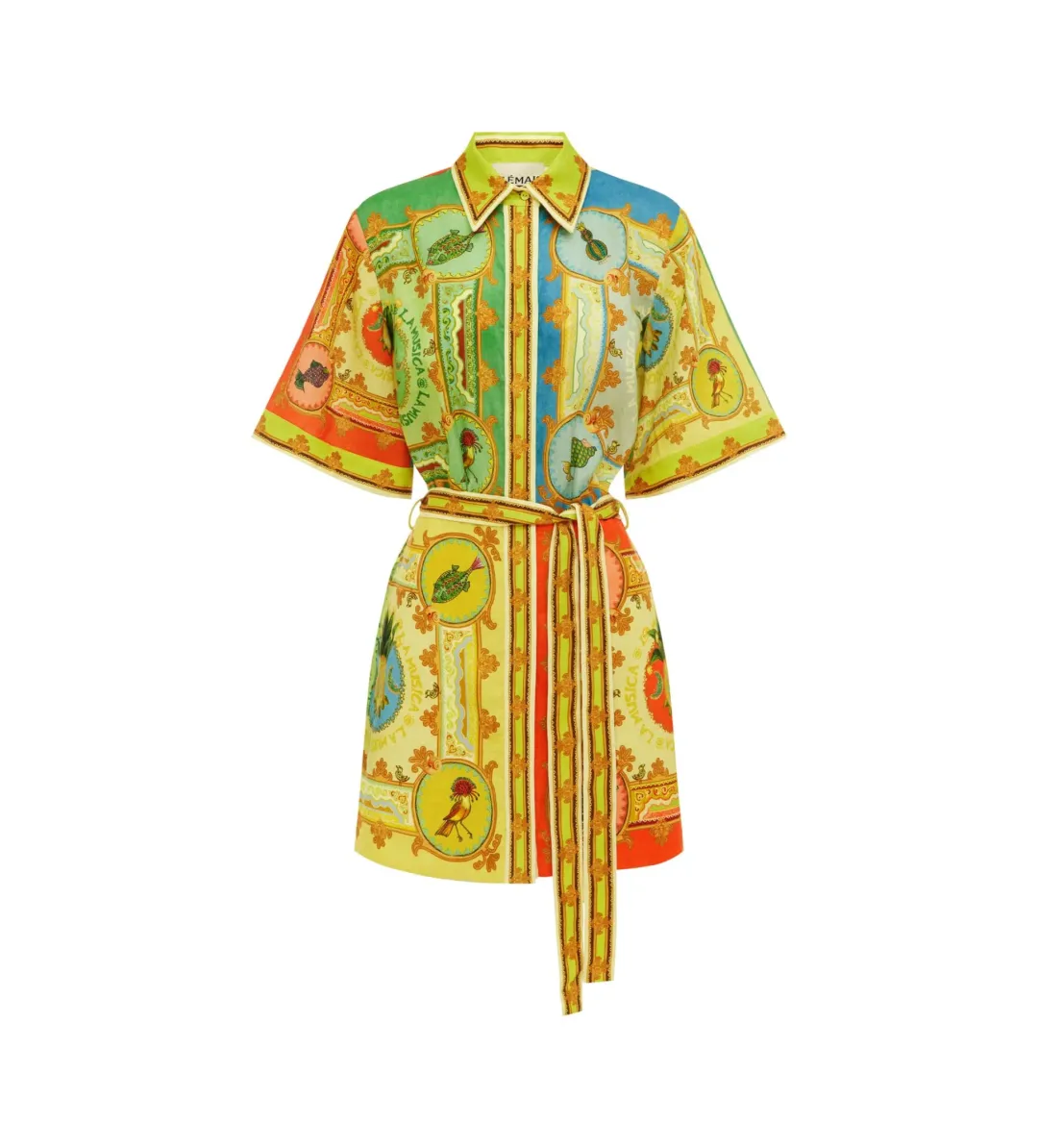 Alemais La Musica Graphic Printed Mini Dress Multi Size 10 for rent on The Volte - main image