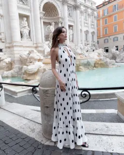 L'idee Libertie Gown in Polka Blanc Size AU 12 for rent on The Volte - image 3