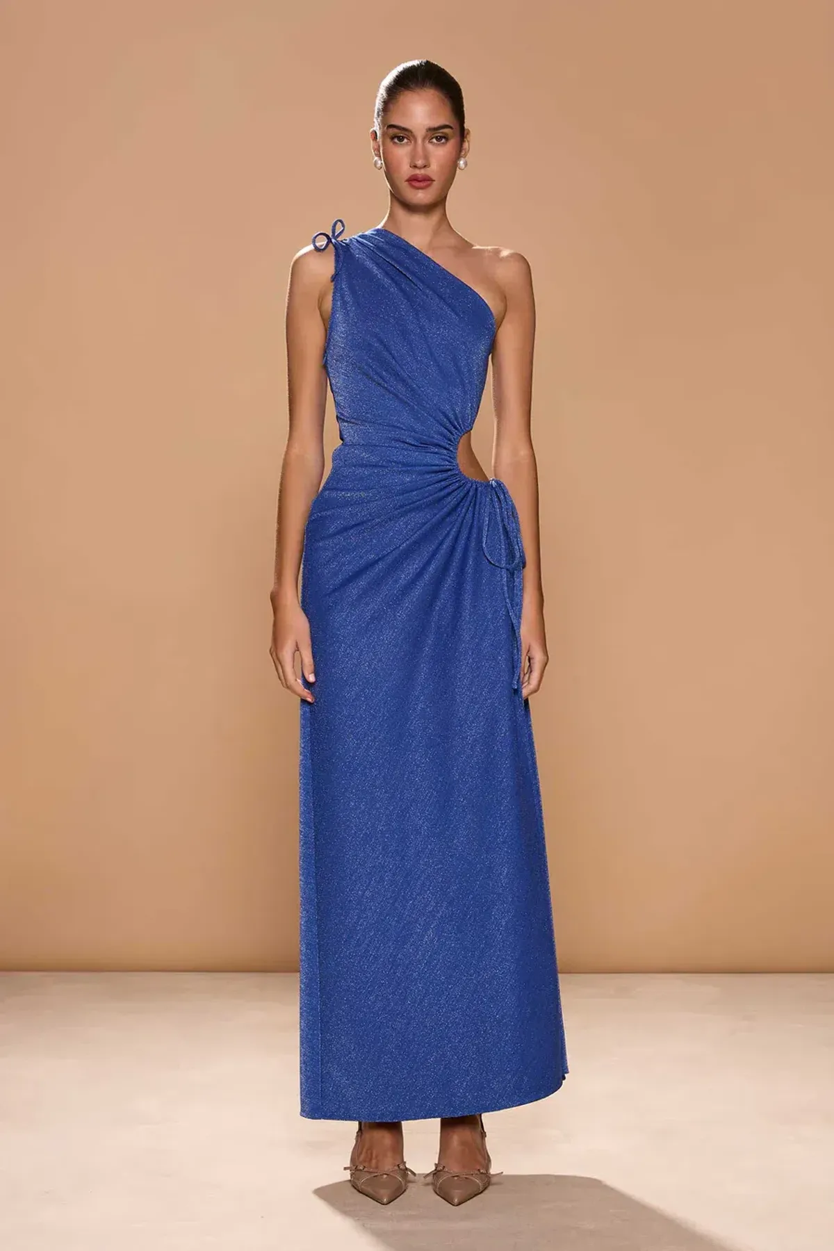 Sonya Moda Nour Dress in Blue Shimmer for rent on The Volte - main image