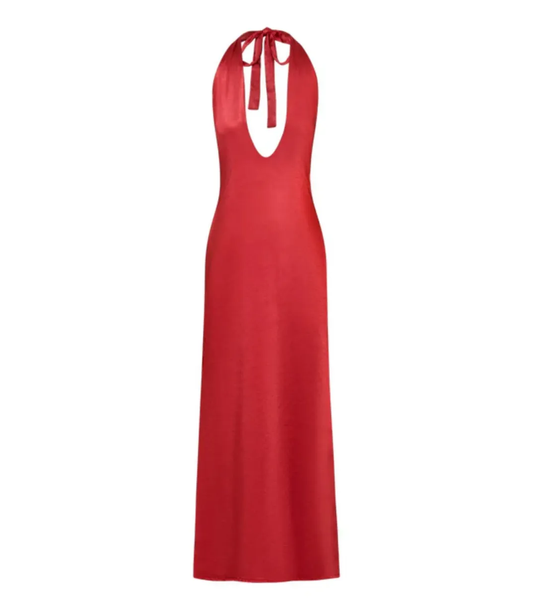 I AM DELILAH Margot Maxi Dress in Cherry Size S / AU 8 for rent on The Volte - main image