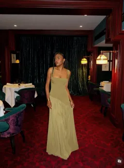 BABYBOO TULLULAH MAXI DRESS DEEP OLIVE SIZE S for rent on The Volte - image 12