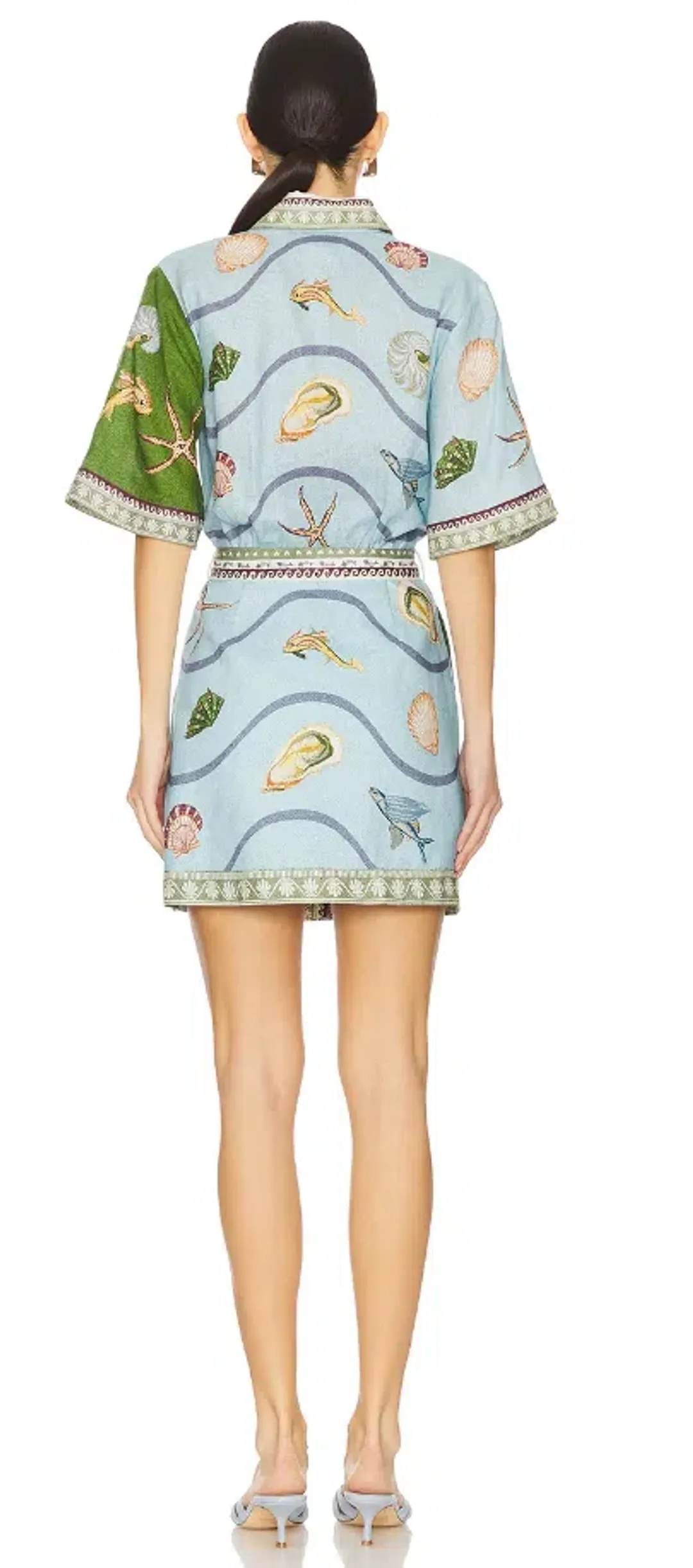 Alemais Bath House Mini Dress - Size 10 for rent on The Volte - main image