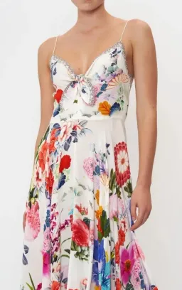Camilla Long Dress With Tie Front Memories Of A Garden Size S (10) for rent on The Volte - image 2