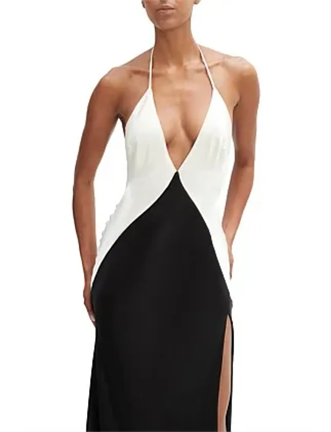 Bardot YVE HALTER DRESS Black Size 14 for rent on The Volte - main image