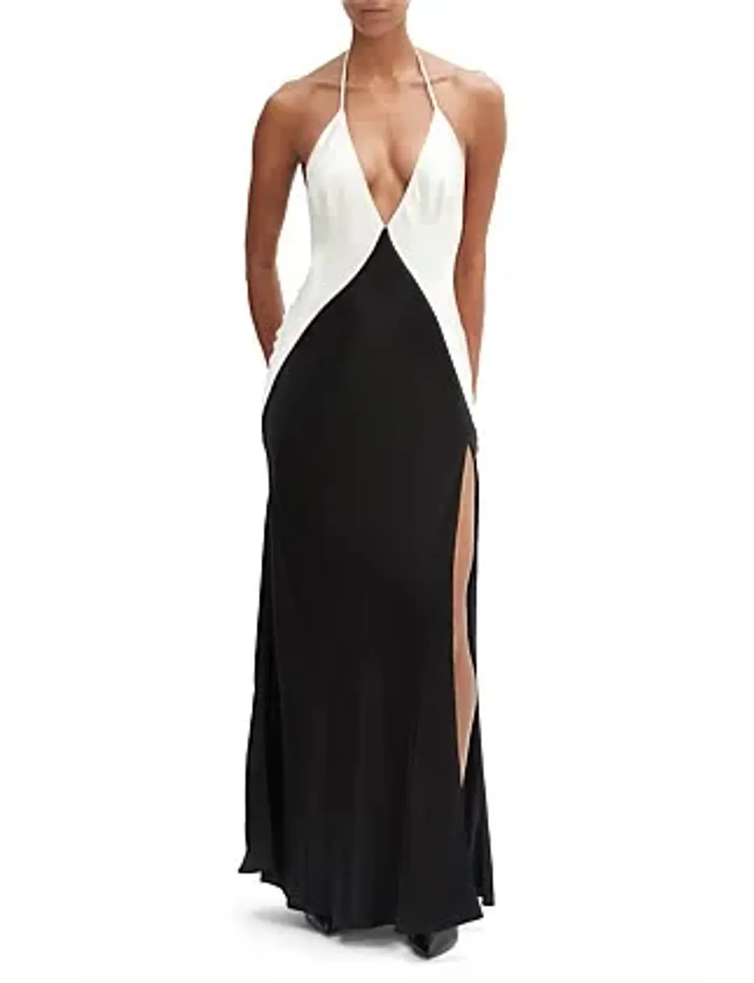 Bardot YVE HALTER DRESS Black Size 14 for rent on The Volte - main image