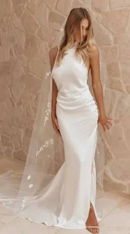 GRACE LOVES LACE Goldie Halter-neck Wedding Dress / Bridal Gown Size XL for rent on The Volte - image 7