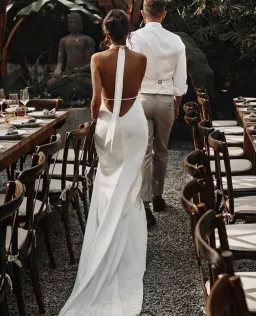 GRACE LOVES LACE Goldie Halter-neck Wedding Dress / Bridal Gown Size XL for rent on The Volte - image 9