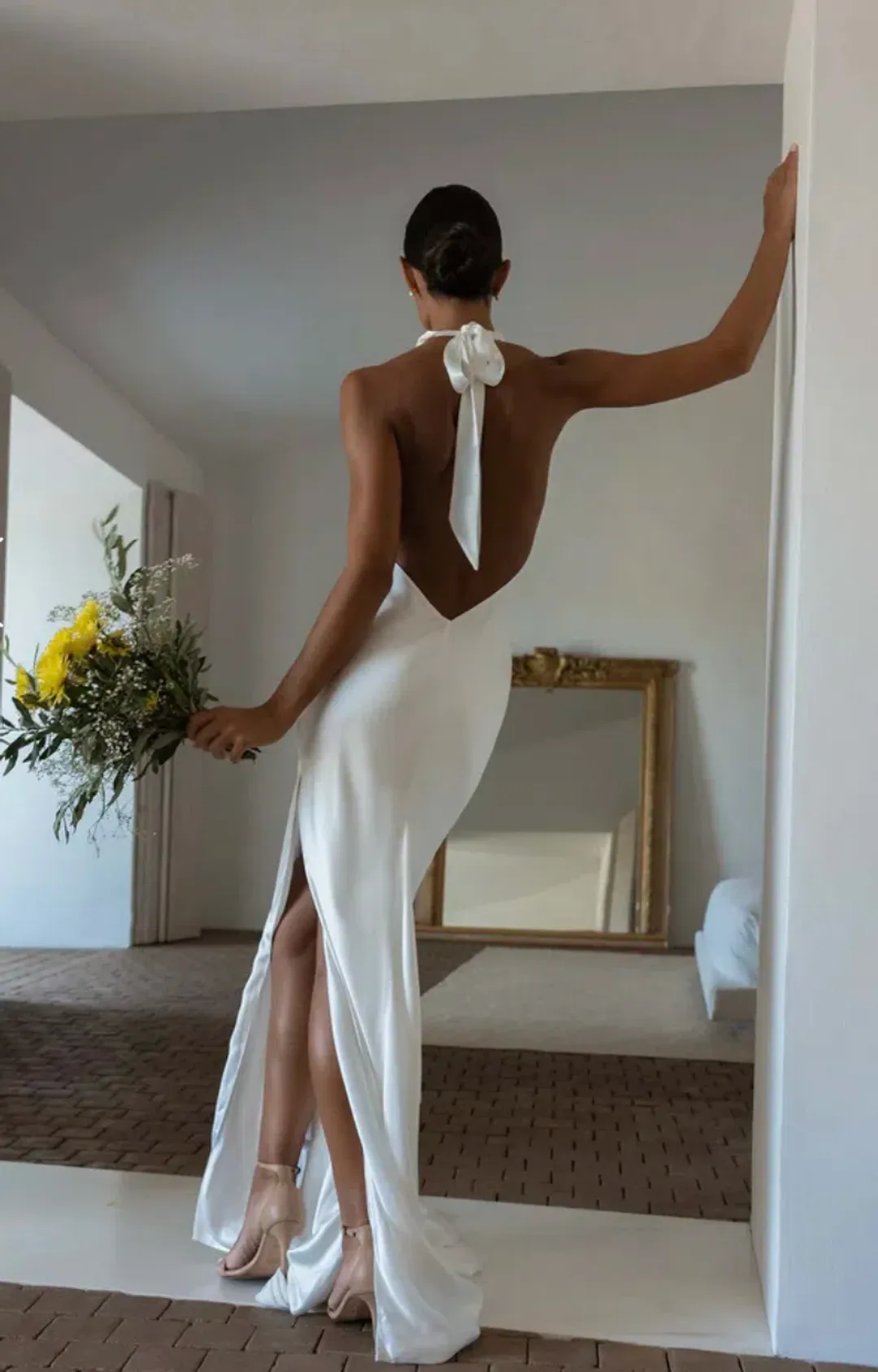 GRACE LOVES LACE Goldie Halter-neck Wedding Dress / Bridal Gown Size XL for rent on The Volte - main image