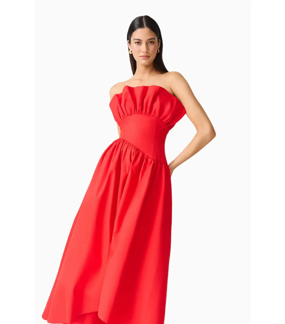 Elliatt Laurel Sleeveless Maxi Dress in Red Size AU 8  for rent on The Volte - main image
