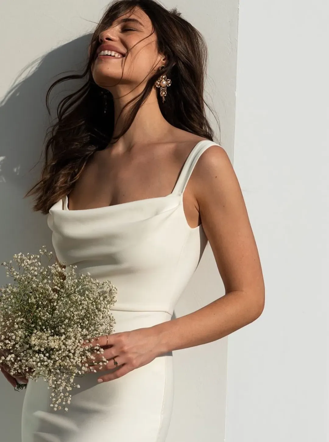 GRACE LOVES LACE Grace Crepe Fit Wedding Dress / Bridal Gown Size XS for rent on The Volte - main image