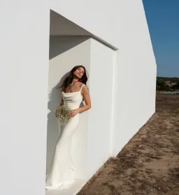 GRACE LOVES LACE Grace Crepe Fit Wedding Dress / Bridal Gown Size S for rent on The Volte - image 1