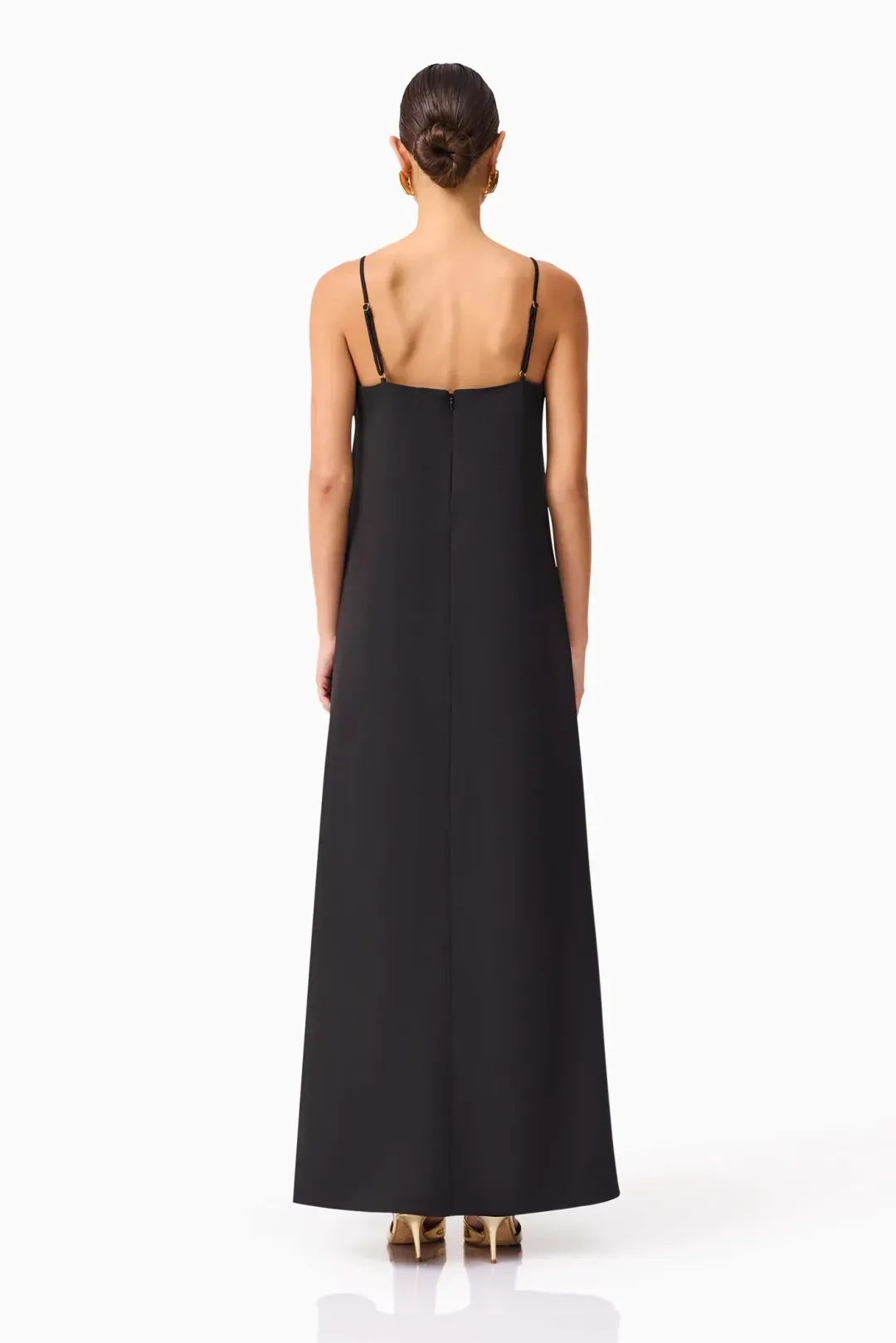 Elliatt Buttercup Embroidered Maxi Dress size 8 Black for rent on The Volte - main image