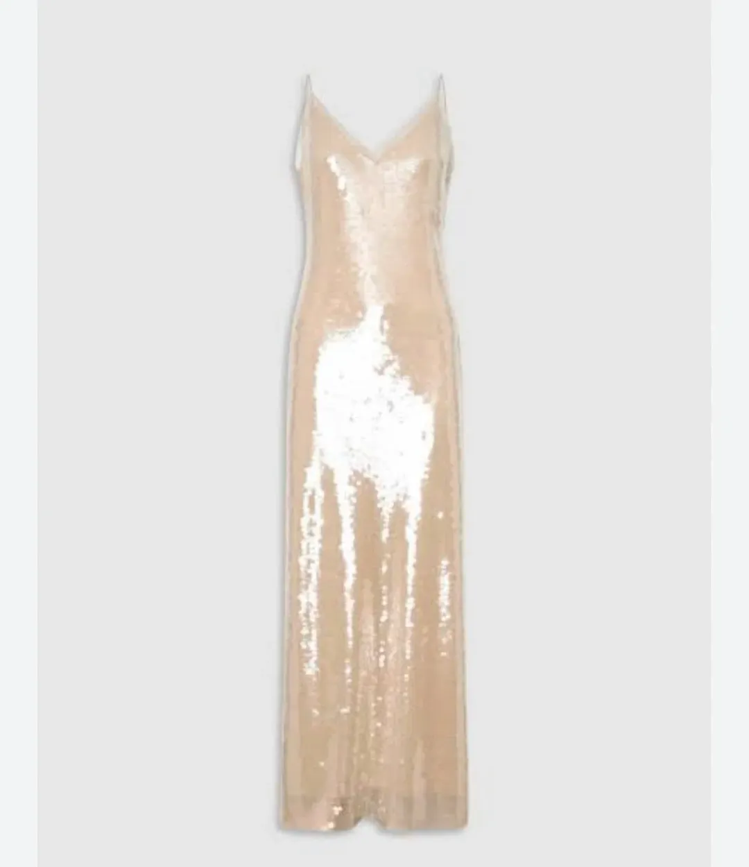 Oroton Sequin Slip Dress Champagne Size 10 for rent on The Volte - main image