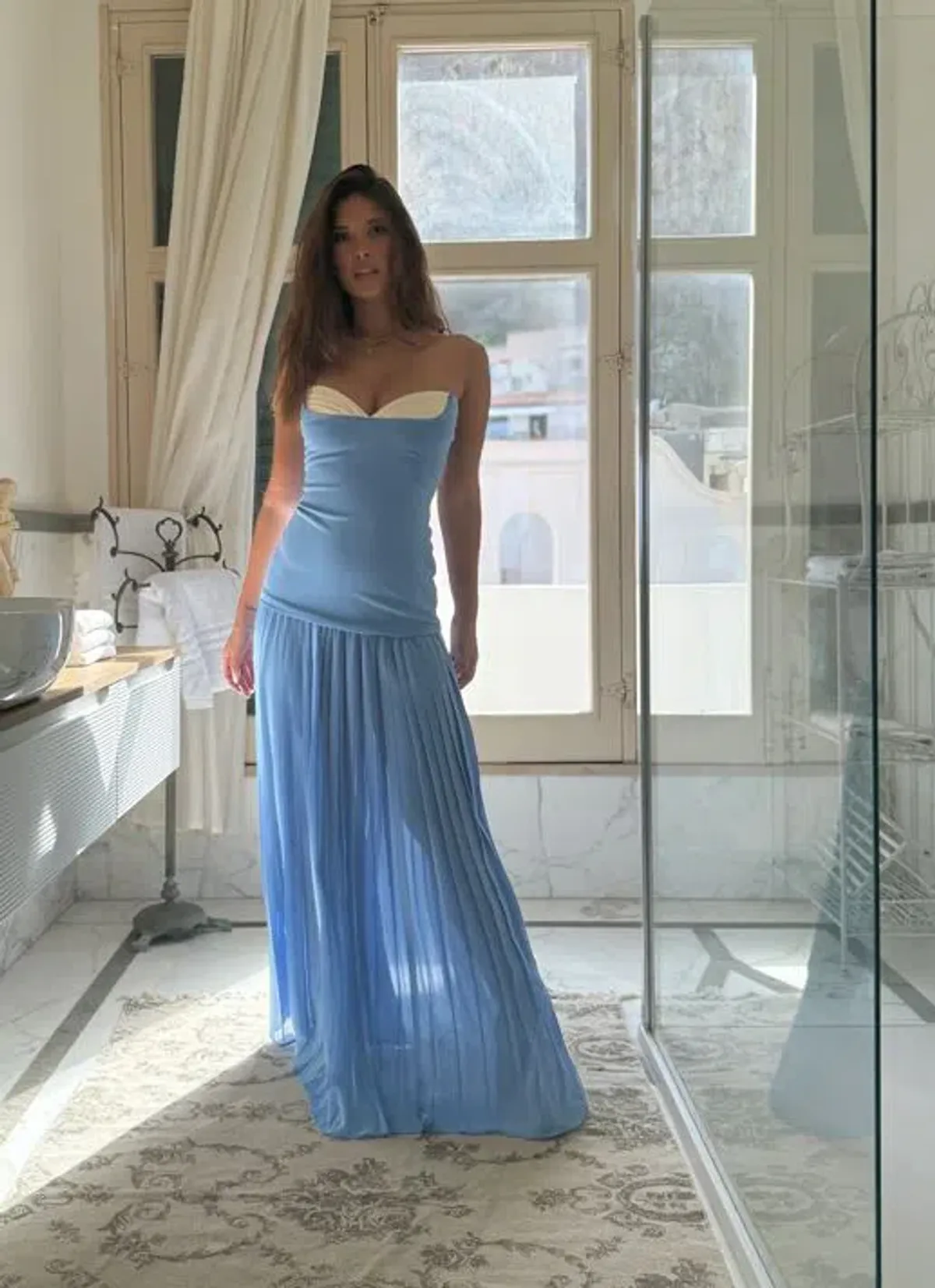 She Is Olla Nicolette Cornflower Dress Size S for rent on The Volte - main image