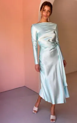 bec+ bridge agatha long sleeve midi dress for rent on The Volte - image 1