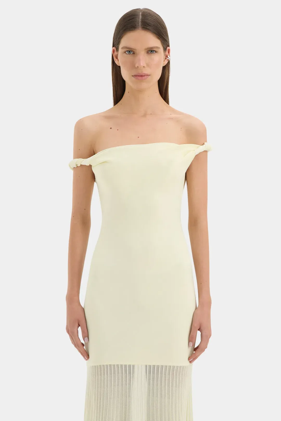 Sir Elia Off Shoulder Twist Dress- 0P for rent on The Volte - main image