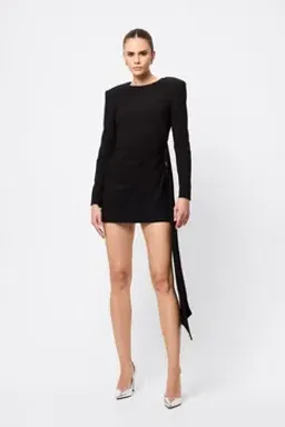 Mossman Sense of mystery draped mini / black / size 14 for rent on The Volte - image 1